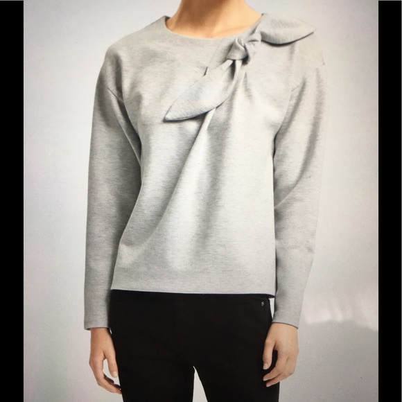 Banana Republic Tops - Banana Republic Bow-Neck Couture Sweatshirt Size M